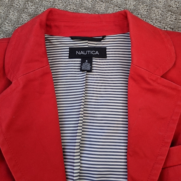 Nautica women's blazer size 6 red - Picture 3 of 6